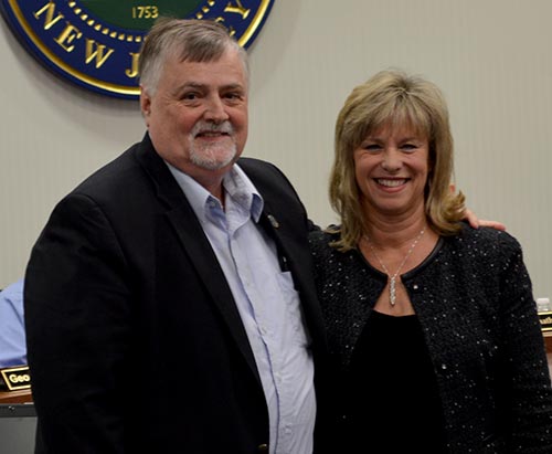 Freeholder Phil Crabb with Tammie Horsefield, President, Sussex County Chamber of Commerce