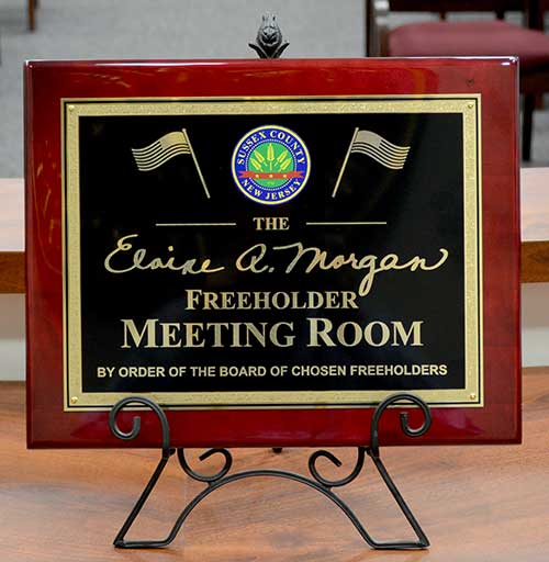 Meeting room plaque