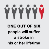 One out of six people will suffer a stroke in his or her lifetime