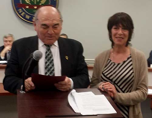 Freeholder Richard A. Vohden and Gwen Federico