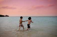 Kids on beach