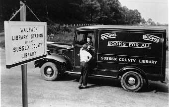 Bookmobile at Walpack Library Station
