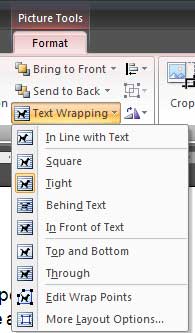 Sample image demonstrates text formatting in Microsoft Word