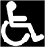 Clip art image of a wheelchair